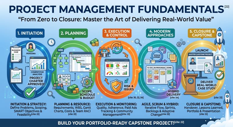 Project Management Fundamentals: From Zero to Closure